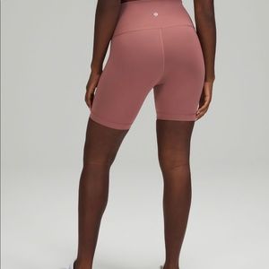 Lululemon Wunder Train 8’ Biker Shorts in Spiced Chai